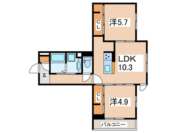 GRAND湘南　A棟の物件間取画像